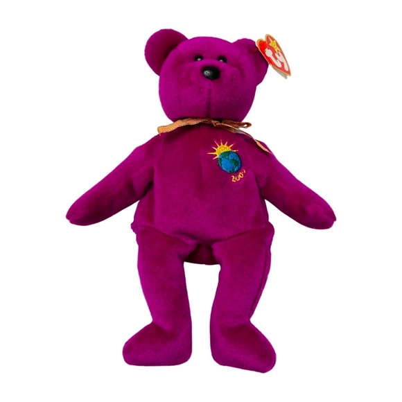 Ty BEANIE BABIES “MILLENNIUM” 2000 Millenium Bear 💜 - Picture 5 of 8